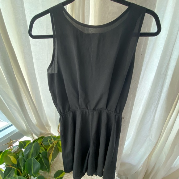 Black Romper with gold zip - Picture 1 of 4